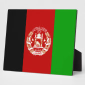 Plaque du drapeau afghan (Côté)