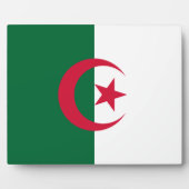 Plaque du drapeau algérien (Devant)