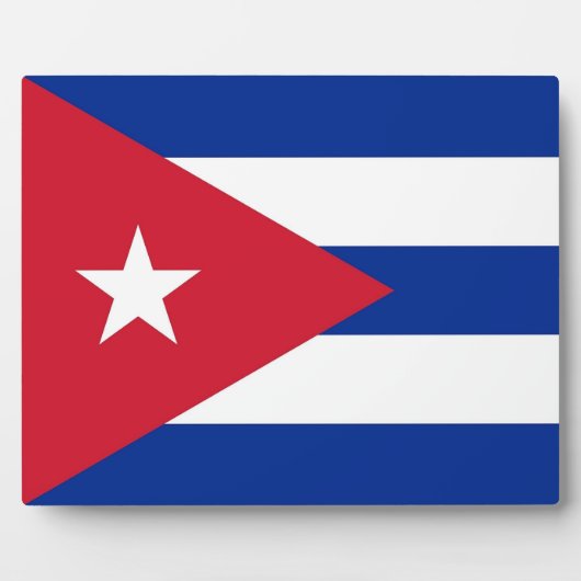 Plaque du drapeau cubanais (Devant)