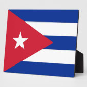 Plaque du drapeau cubanais (Côté)