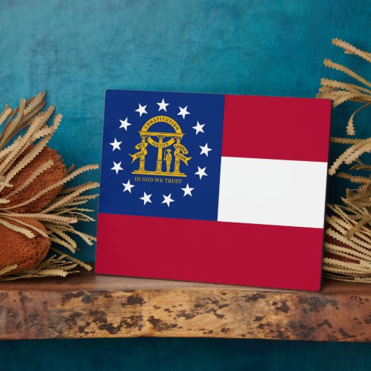 Plaque du drapeau de l'État de Géorgie (Côté)