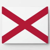 Plaque du drapeau de l'État de l'Alabama (Devant)