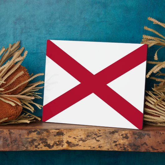 Plaque du drapeau de l'État de l'Alabama (Côté)
