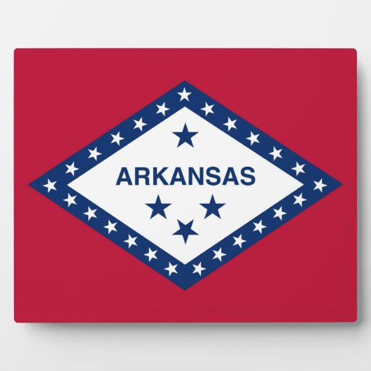 Plaque du drapeau de l'État de l'Arkansas (Devant)