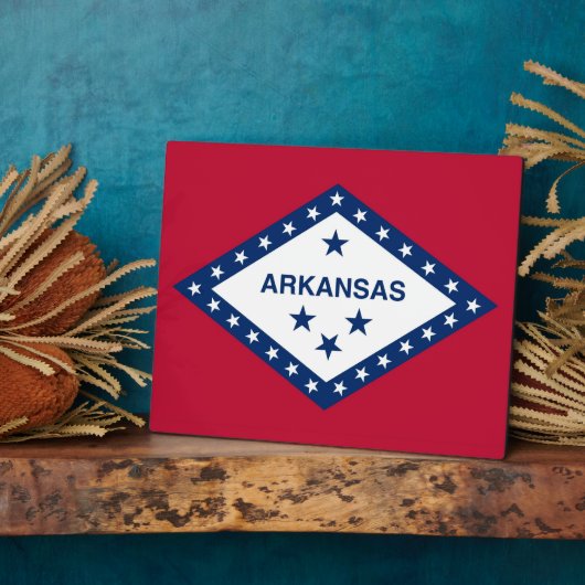 Plaque du drapeau de l'État de l'Arkansas (Côté)