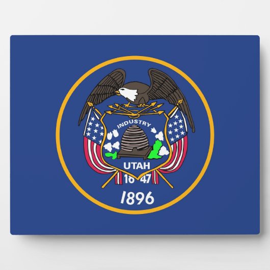 Plaque du drapeau de l'État de l'Utah (Devant)
