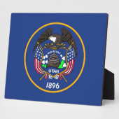 Plaque du drapeau de l'État de l'Utah (Côté)