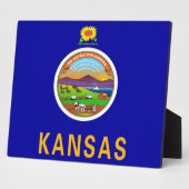 Plaque du drapeau de l'État du Kansas (Côté)