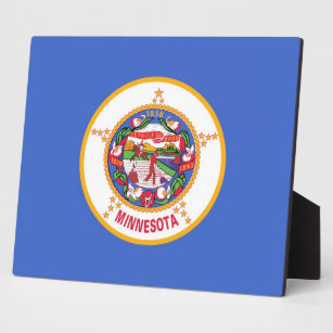 Plaque du drapeau de l'État du Minnesota