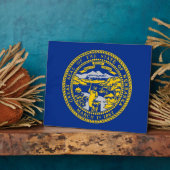 Plaque du drapeau de l'État du Nebraska (Côté)