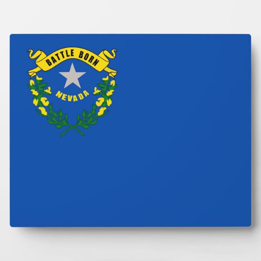 Plaque du drapeau de l'État du Nevada (Devant)