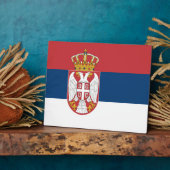 Plaque du Drapeau de Serbie (Côté)