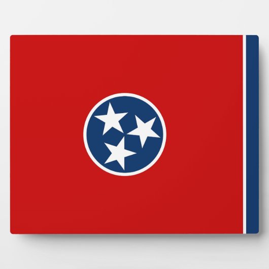 Plaque du drapeau d'état du Tennessee (Devant)
