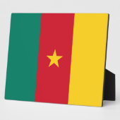 Plaque du drapeau du Cameroun (Côté)