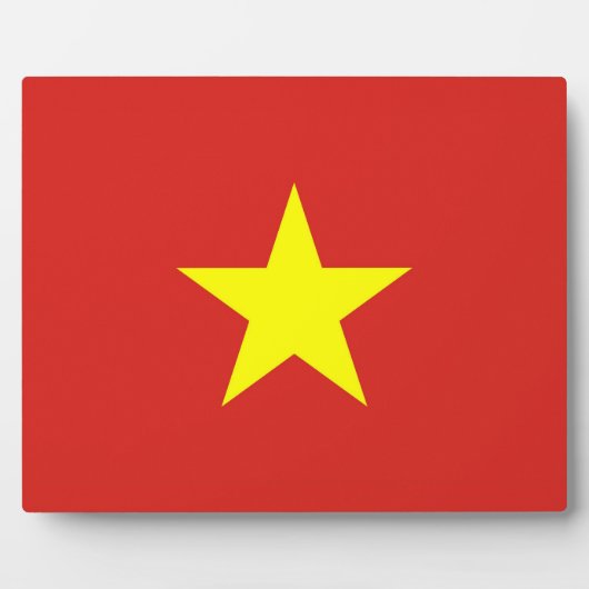Plaque du drapeau du Vietnam (Devant)