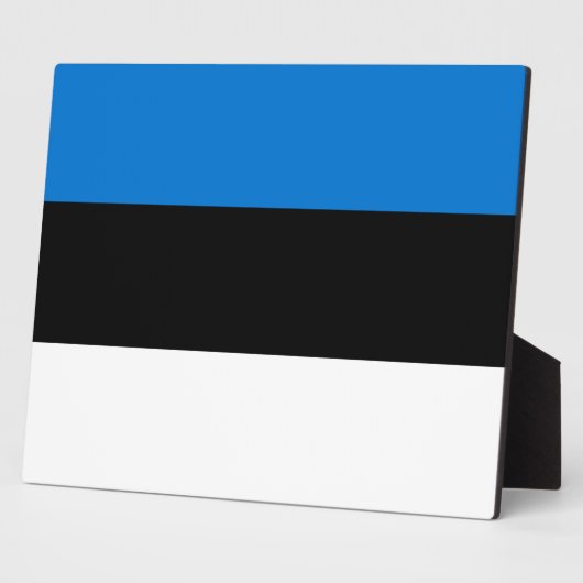 Plaque du drapeau estonien (Côté)
