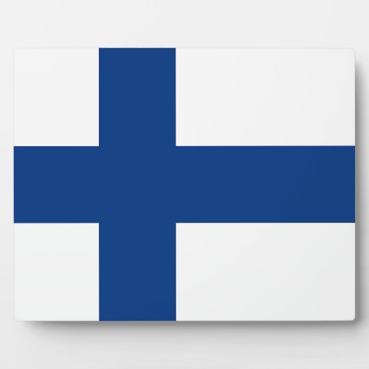 Plaque du drapeau finlandais (Devant)