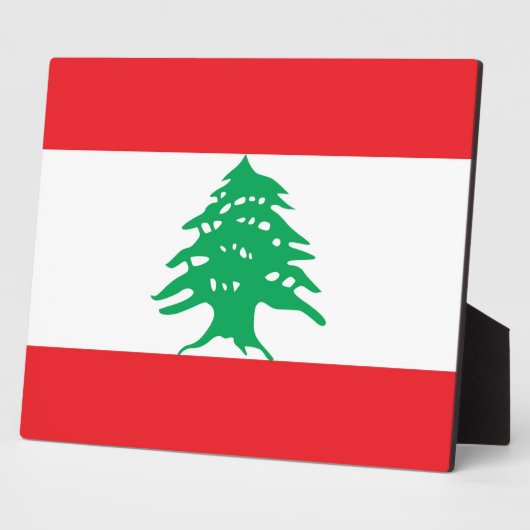 Plaque du drapeau libanais (Côté)