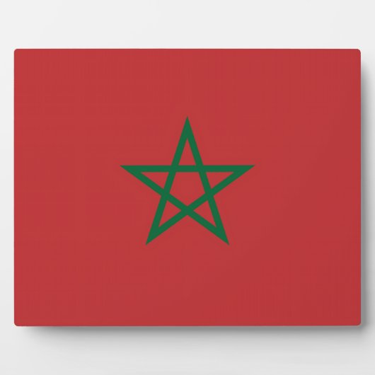 Plaque du drapeau marocain (Devant)