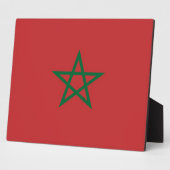 Plaque du drapeau marocain (Côté)