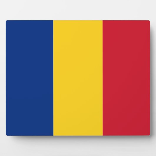 Plaque du drapeau roumain (Devant)