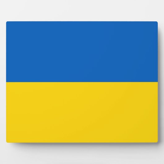 Plaque du drapeau ukrainien (Devant)