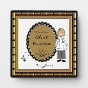 Plaque du meilleur médecin féminin au monde