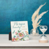 plaque du nom de famille, nom de famille établi (Insitu)