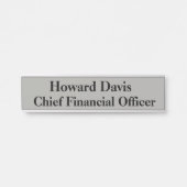 Plaque du nom de la porte de suspension du CFO (Devant)