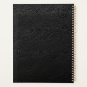 Plaque en cuir noir (Dos)