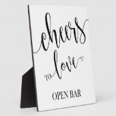 Plaque en plaques open bar (Côté)