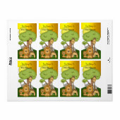 Plaque Étiquettes École Ados Enfants Jungle 2 (Feuille entière)