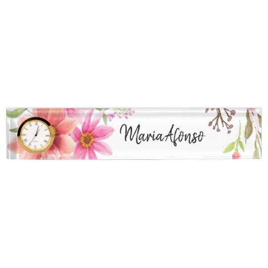 Plaque florale nominative (Devant)