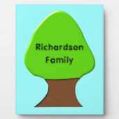 Plaque généalogique personnalisable dans l'arbre (Devant)