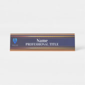 Plaque Gold personnalisable avec logo & Slogan 9 (Devant)