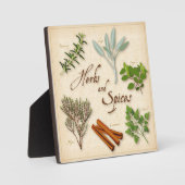 Plaque Herbes et épices (Recto)