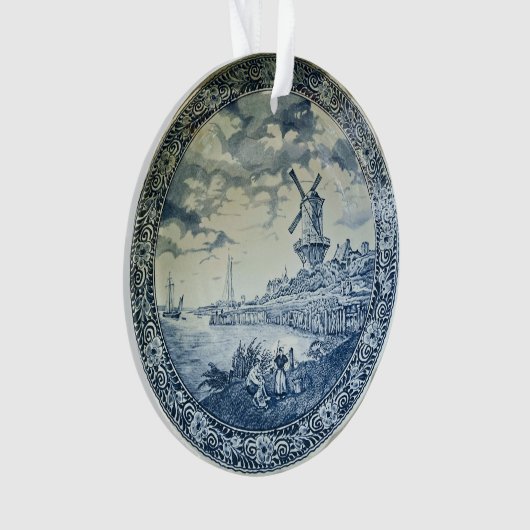 Plaque hollandaise Blue Delft (devant)