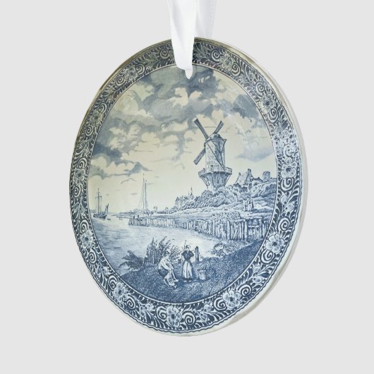 Plaque hollandaise Blue Delft (devant)