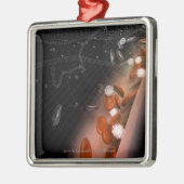 Plaque in de slagaders metalen ornament (Links)