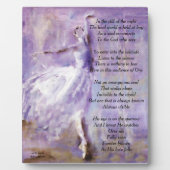 Plaque inspirante avec danseur (Devant)