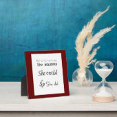 Plaque Inspirationnelle avec Easel femmes filles (Insitu)