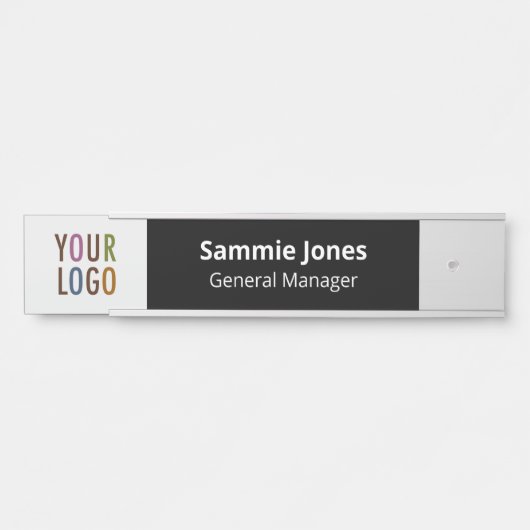 Plaque interchangeable de nom de porte de bureau a (Devant)