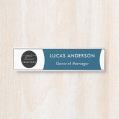 Plaque interchangeable de nom de porte de bureau a (Devant)