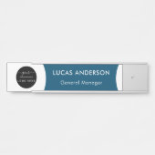 Plaque interchangeable de nom de porte de bureau a (Devant)