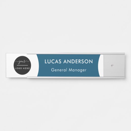 Plaque interchangeable de nom de porte de bureau a (Devant)