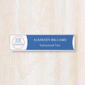 Plaque interchangeable de nom de porte de bureau a (Devant)