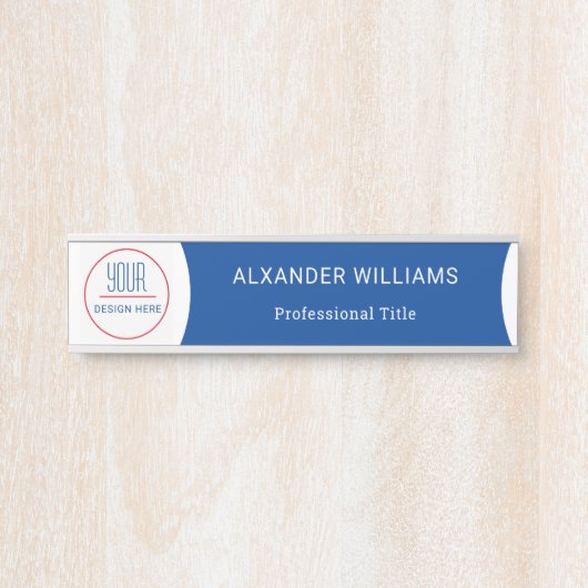 Plaque interchangeable de nom de porte de bureau a (Devant)