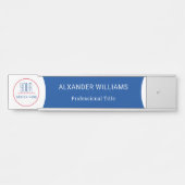 Plaque interchangeable de nom de porte de bureau a (Devant)