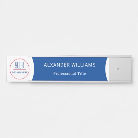 Plaque interchangeable de nom de porte de bureau a (Devant)