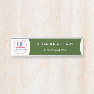 Plaque interchangeable de nom de porte de bureau a